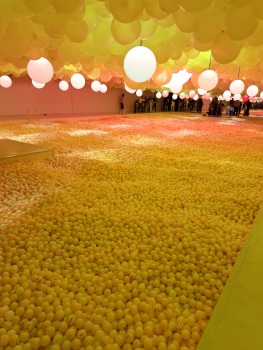 A ballpit at the Balloon Museum in London